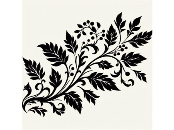 Capturing Autumn's Elegance: The Decorative Autumn Branch Silhouette