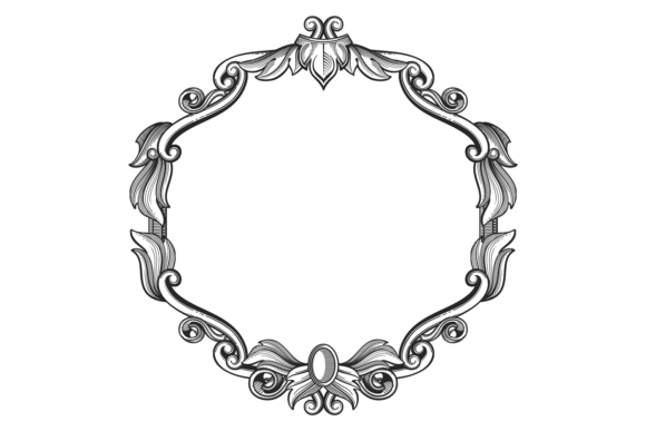 Decorative Baroque Frame: Picture Border Guide