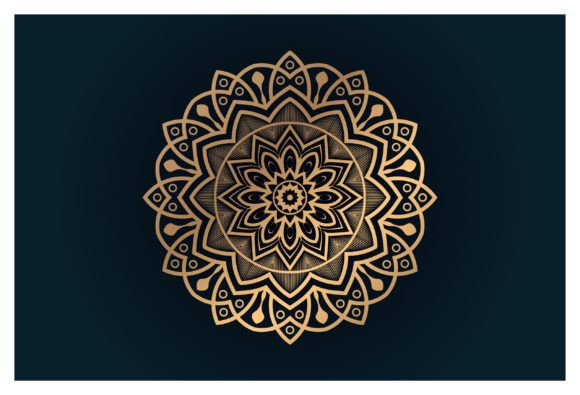 Elegant Ornamental Decorative Element in Circle for Modern Design