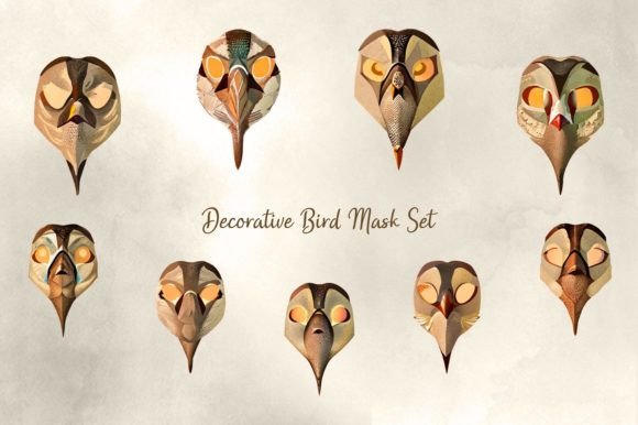 Unleash Your Creativity with a Decorative Bird Mask Set